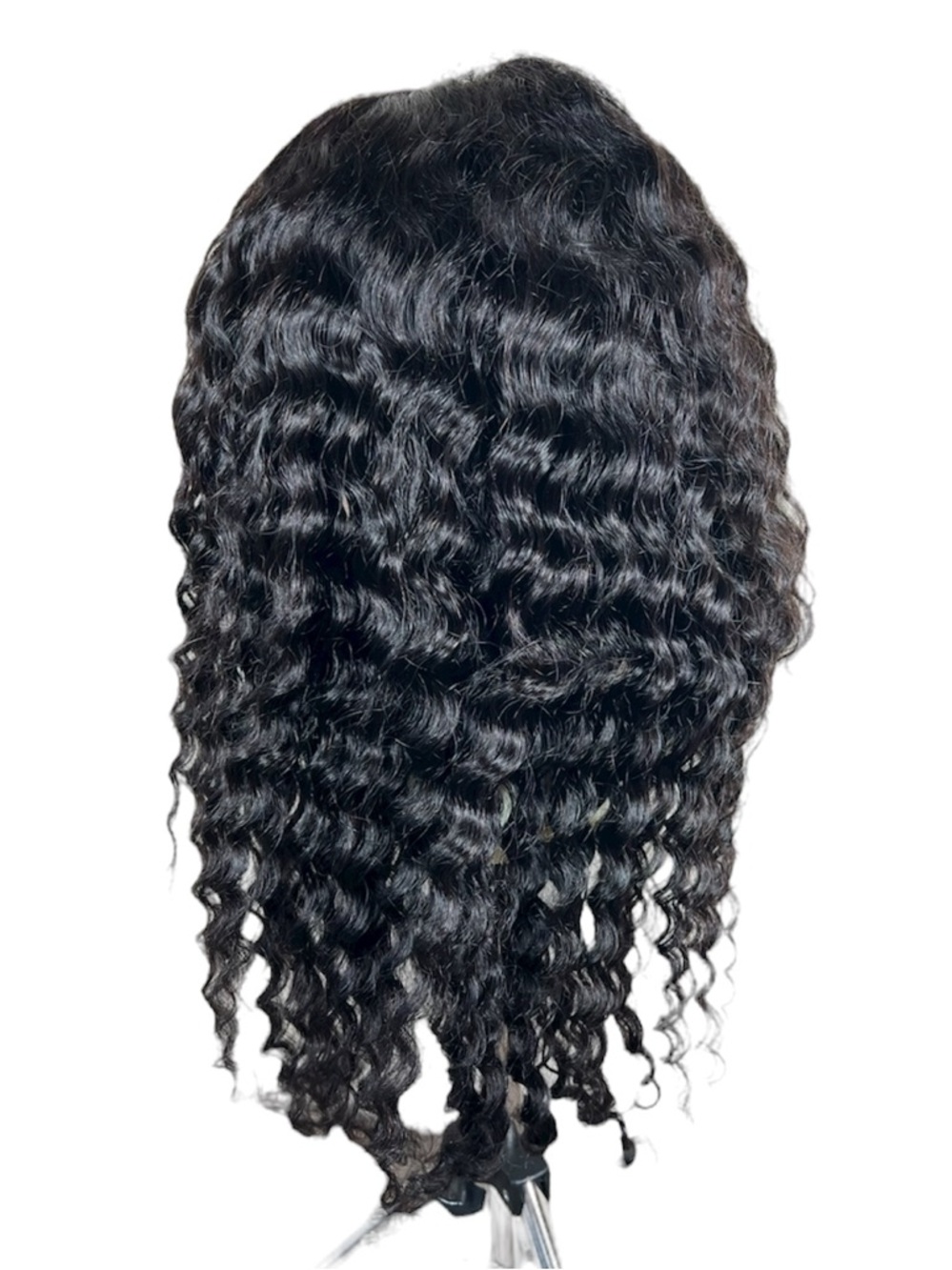 Deep Wave Human Hair Pre Cut Lace Front 20 Inch Wig